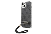 Telefon - Pokrowiec i etui - GUESS GUOHCP14MH4STK iPhone 14 Plus 6.7 "black / black hardcase 4G Print Strap - 3666339093808