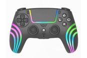 Akcesoria dla graczy - Deep Explorer Wave - Black - Wireless Controller - Sony PlayStation 4 - PS4MANWIRLEDB