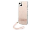 Telefon - Pokrowiec i etui - GUESS GUOHCP14MH4STP iPhone 14 Plus 6.7 "pink / pink hardcase 4G Print Strap - 3666339093884