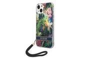Telefon - Pokrowiec i etui - GUESS GUOHCP14MHFLSB iPhone 14 Plus 6.7 "blue / blue hardcase Flower Strap - 3666339093969
