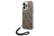 Telefon - Pokrowiec i etui - GUESS GUOHCP14XH4STW iPhone 14 Pro Max 6.7 "brown / brown hardcase 4G Print Strap - 3666339093860