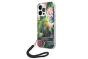 Telefon - Pokrowiec i etui - GUESS GUOHCP14XHFLSB iPhone 14 Pro Max 6.7 "blue / blue hardcase Flower Strap - 3666339093983