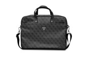 Torba, plecak i pokrowiec na laptopa - GUESS Saffiano 4G Triangle Logo bag for a 16'' laptop - black - 3666339051099