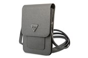 Torba, plecak i pokrowiec na laptopa - GUESS Handbag GUWBSATMGR gray / gray Saffiano Triangle - 3666339050504