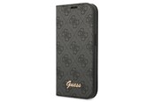 Telefon - Pokrowiec i etui - GUESS GUBKP14XHG4SHK iPhone 14 Pro Max 6.7 "black / black book 4G Vintage Gold Logo - 3666339083199