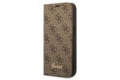 Telefon - Pokrowiec i etui - GUESS GUBKP14XHG4SHW iPhone 14 Pro Max 6.7 "brown / brown book 4G Vintage Gold Logo - 3666339083236