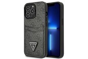Telefon - Pokrowiec i etui - GUESS GUHCP13LP4TPK iPhone 13 Pro / 13 6.1" black/black hardcase 4G Triangle Logo Cardslot - 3666339048181