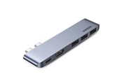Stacja dokująca - UGREEN 60559 Docking station for MacBook Pro & Air - 2x USB-C / 3x USB-A + HDMI - Grey - 60559
