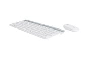 Klawiatura - Logitech Slim Wireless Combo MK470 - Zestaw klawiatura i mysz - Hiszpański - Biały - 920-009199