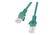Kabel sieciowy - Lanberg patch cable - 1.5 m - green RAL 6024 - Zielony - PCU5-10CC-0150-G