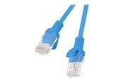 Kabel sieciowy - Lanberg patch cable - 2 m - blue RAL 5012 - Niebieski - PCU5-10CC-0200-B