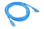 Kabel sieciowy - Lanberg patch cable - 50 cm - blue RAL 5012 - Niebieski - PCF6-10CC-0050-B