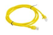 Kabel sieciowy - Lanberg patch cable - 1.5 m - yellow RAL 1028 - Żółty - PCU6-10CC-0150-Y