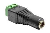 Kabel zasilający (wewnętrzny) - DeLOCK - power adapter - 2 pin terminal block to DC jack 5.5 x 2.5 mm - 65485