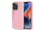 Telefon - Pokrowiec i etui - GUESS Croco Collection case for iPhone 14 Pro - pink - 3666339082949