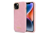 Telefon - Pokrowiec i etui - GUESS Croco Collection case for iPhone 14 Plus - pink - 3666339082932