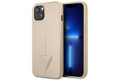 Telefon - Pokrowiec i etui - GUESS GUHCP14MPSATLE iPhone 14 Plus 6.7" beige/beige hardcase SaffianoTriangle Logo - 3666339065416
