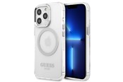Telefon - Pokrowiec i etui - GUESS Metal Outline MagSafe case for iPhone 13 Pro / iPhone 13 - silver - 3666339057275