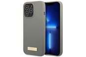 Telefon - Pokrowiec i etui - GUESS GUHMP13LSPLG iPhone 13 Pro / 13 6.1" grey/grey hard case Silicone Logo Plate MagSafe - 3666339056919
