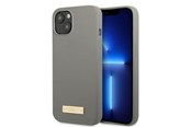 Telefon - Pokrowiec i etui - GUESS GUHMP13MSPLG iPhone 13 6.1" grey/grey hard case Silicone Logo Plate MagSafe - 3666339056902