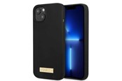 Telefon - Pokrowiec i etui - GUESS GUHMP13MSPLK iPhone 13 6.1" black/black hard case Silicone Logo Plate MagSafe - 3666339056827
