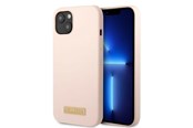 Telefon - Pokrowiec i etui - GUESS GUHMP13SSBPLP iPhone 13 mini 5.4" pink/pink hard case Silicone Logo Plate MagSafe - 3666339056858