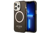 Telefon - Pokrowiec i etui - GUESS Gold Outline Translucent MagSafe case for iPhone 13 Pro Max - black - 3666339057046