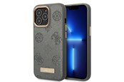 Telefon - Pokrowiec i etui - GUESS GUHMP13XSAPSTG iPhone 13 Pro Max 6.7" grey/grey hardcase Peony Logo Plate MagSafe - 3666339056803