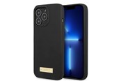 Telefon - Pokrowiec i etui - GUESS GUHMP13XSPLK iPhone 13 Pro Max 6.7" black/black hard case Silicone Logo Plate MagSafe - 3666339056841
