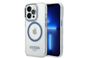 Telefon - Pokrowiec i etui - GUESS GUHMP14XHTRMB iPhone 14 Pro Max 6.7" blue/blue hard case Metal Outline Magsafe - 3666339069810