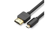 Kabel wyswietlacza - UGREEN HD127 Micro HDMI to HDMI 2.0 cable (4K 60Hz) - 1m - Black - 30148