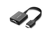 Kabel wyświetlacza - UGREEN 40248 Adapter / HDMI - VGA micro USB / audio 3.5mm mini jack - Black - 40248
