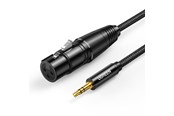 Kabel audio - UGREEN AV182 audio cable 3.5mm mini jack (male) - XLR (female) 1m - Black - 20763