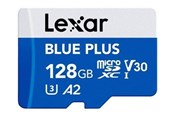 Karta pamięci - Lexar BLUE PLUS - flash memory card - 128 GB - microSDXC UHS-I - LMSBLPL128G-BNANG