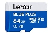 Karta pamięci - Lexar BLUE PLUS - flash memory card - 64 GB - microSDXC UHS-I - LMSBLPL064G-BNANG