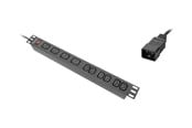 Kabel zasilajacy (zewnetrzny) - Lanberg - power distribution strip - 4000 watt - PDU-04I1906I-0200-C20-BK