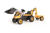 Zabawki - Smoby Builder Max traktor + przyczepa - 7600710304