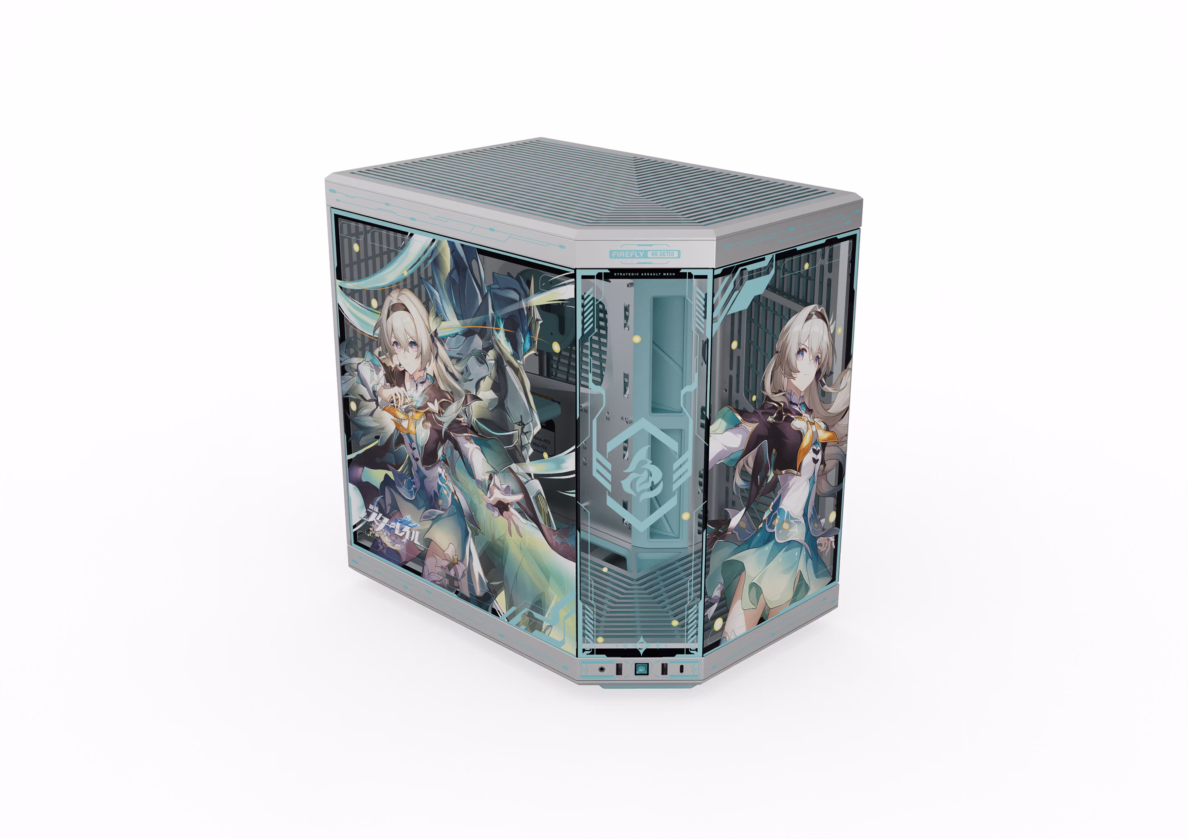 Obudowa komputerowa - HYTE Y70 HSR Firefly Japan Edition - Obudowa komputerowa - Miditower - Niebieski - CS-HYTE-Y70-HSR-FIREFLY-JP