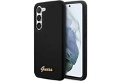 Telefon - Pokrowiec i etui - GUESS GUHCS23SSLSMK S23 S911 black/black hardcase Silicone Vintage Gold Logo - 3666339114817