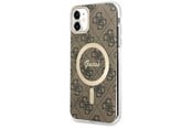 Telefon - Pokrowiec i etui - GUESS GUHMN61H4STW iPhone 11 6.1" brown/brown hardcase 4G MagSafe - 3666339126841