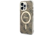 Telefon - Pokrowiec i etui - GUESS GUHMP13LH4STW iPhone 13 Pro / 13 6.1" brown/brown hardcase 4G MagSafe - 3666339126865