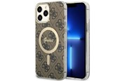 Telefon - Pokrowiec i etui - GUESS GUHMP13XH4STW iPhone 13 Pro Max 6.7" brown/brown hardcase 4G MagSafe - 3666339126872