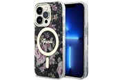 Telefon - Pokrowiec i etui - GUESS GUHMP14LHCFWSK iPhone 14 Pro 6.1" black/black hardcase Flower MagSafe - 3666339115531