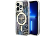 Telefon - Pokrowiec i etui - GUESS GUHMP14LHLEOPWB iPhone 14 Pro 6.1" blue/blue hardcase Leopard MagSafe - 3666339115739