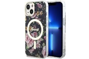 Telefon - Pokrowiec i etui - GUESS GUHMP14MHCFWSK iPhone 14 Plus 6.7" black/black hardcase Flower MagSafe - 3666339115524