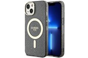 Telefon - Pokrowiec i etui - GUESS GUHMP14MHCMCGK iPhone 14 Plus 6.7" black/black hardcase Glitter Gold MagSafe - 3666339125578