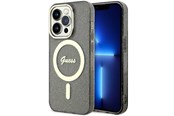Telefon - Pokrowiec i etui - GUESS GUHMP14XHCMCGK iPhone 14 Pro Max 6.7" black/black hardcase Glitter Gold MagSafe - 3666339125592