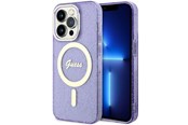 Telefon - Pokrowiec i etui - GUESS GUHMP14XHCMCGU iPhone 14 Pro Max 6.7" purple/purple hardcase Glitter Gold MagSafe - 3666339125691
