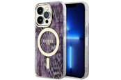 Telefon - Pokrowiec i etui - GUESS GUHMP14XHLEOPWP iPhone 14 Pro Max 6.7" pink/pink hardcase Leopard MagSafe - 3666339115708