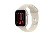 Smartwatch, zegarek i opaska sportowa - Apple Watch SE 3 GPS + Cellular 44mm Starlight Aluminium Case with Sand Sport Band - M/L - MJLN4QN/A